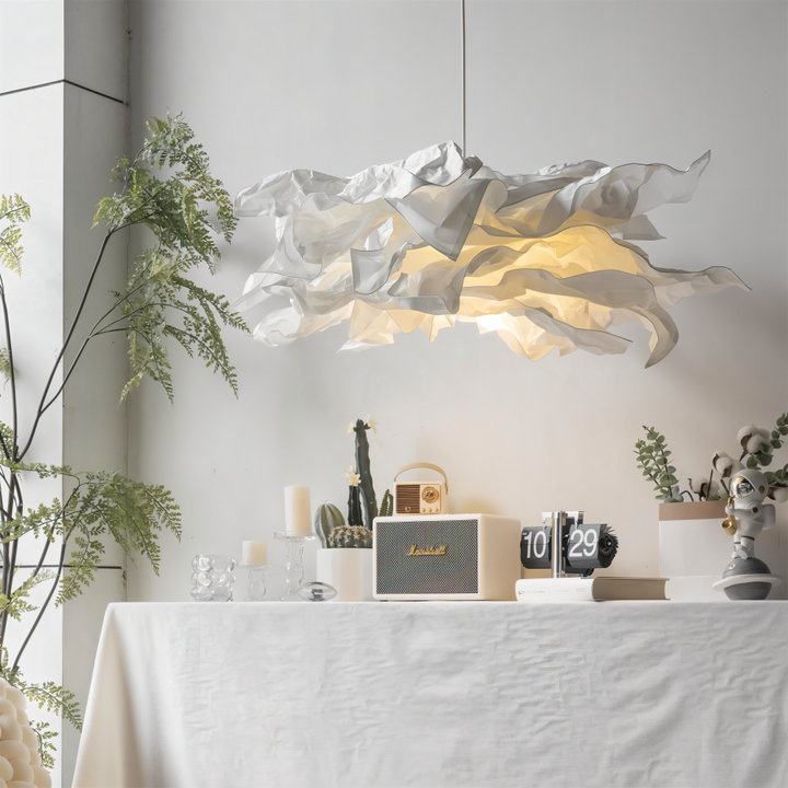 Creative Clouds Pendant Lamp – DIY Paper Ceiling Light with Artistic Appeal | Stornfield