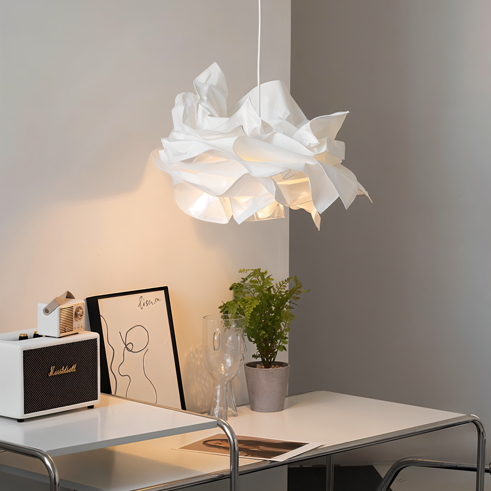 Creative Clouds Pendant Lamp – DIY Paper Ceiling Light with Artistic Appeal | Stornfield