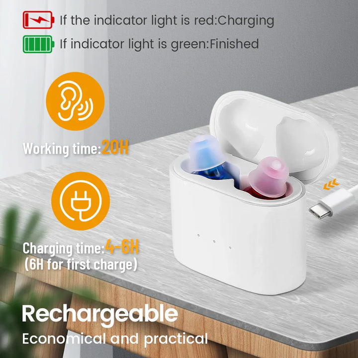 Stornfield | AUDIFINE | Hearing Aid for Seniors | Invisible Sound Amplifier
