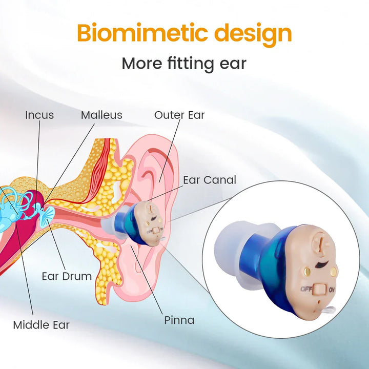 Stornfield | AUDIFINE | Hearing Aid for Seniors | Invisible Sound Amplifier