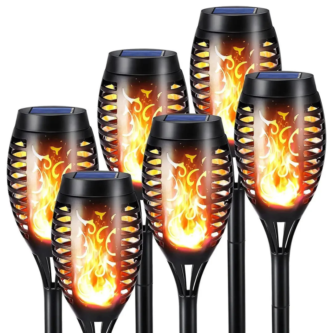 Solar-Powered LED Torches - SolarFlame | Stornfield