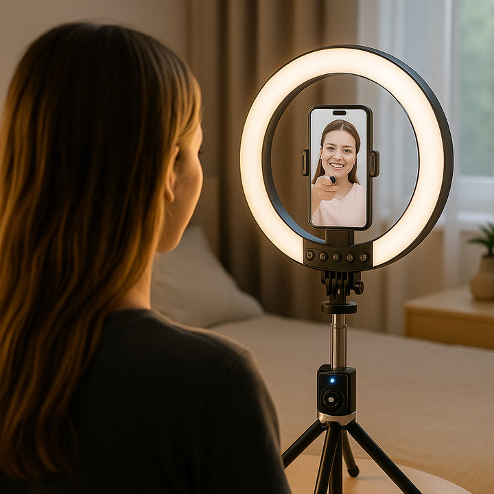 Ring Light with Remote Control & Tripod – 3 Color Temperatures – P220-Q | Stornfield