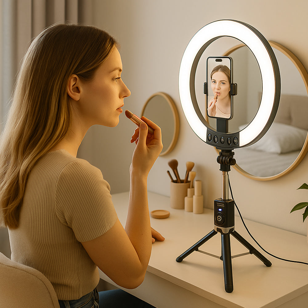 Ring Light with Remote Control & Tripod – 3 Color Temperatures – P220-Q | Stornfield