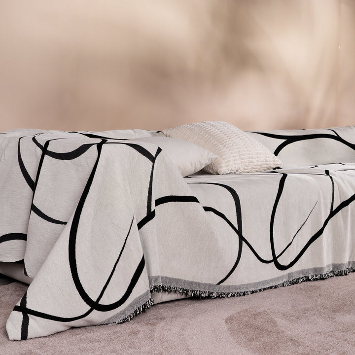 Geometric Boho Style Sofa Cover - Modern, Stylish & Durable Sofa Protection | Stornfield