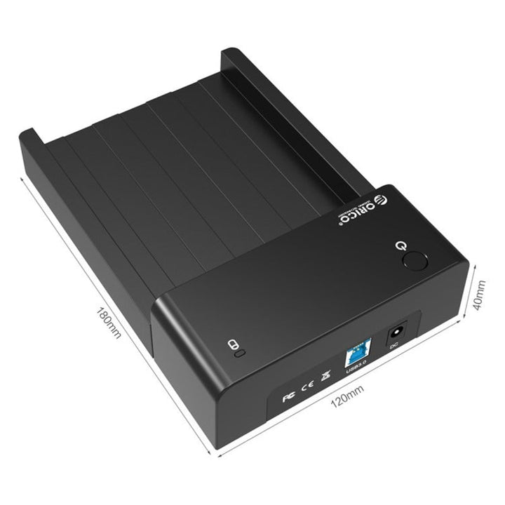 Stornfield | ORICO 6518US3 USB 3.0 Type-B 2.5 / 3.5 Inch Tool-Free HDD Docking Station External Storage Enclosure Hard Drive Case (Black)
