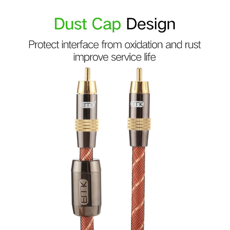 Stornfield | EMK TZ/A 8m OD8.0mm Gold-Plated Digital Coaxial RCA to RCA Audio/Video Interconnect Cable