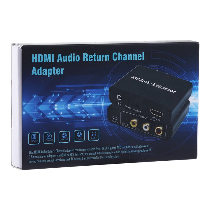 Stornfield | Audio Extractor ARC 192KHz HDMI ARC to SPDIF + Coaxial + L/R Audio Return Channel Converter Adapter