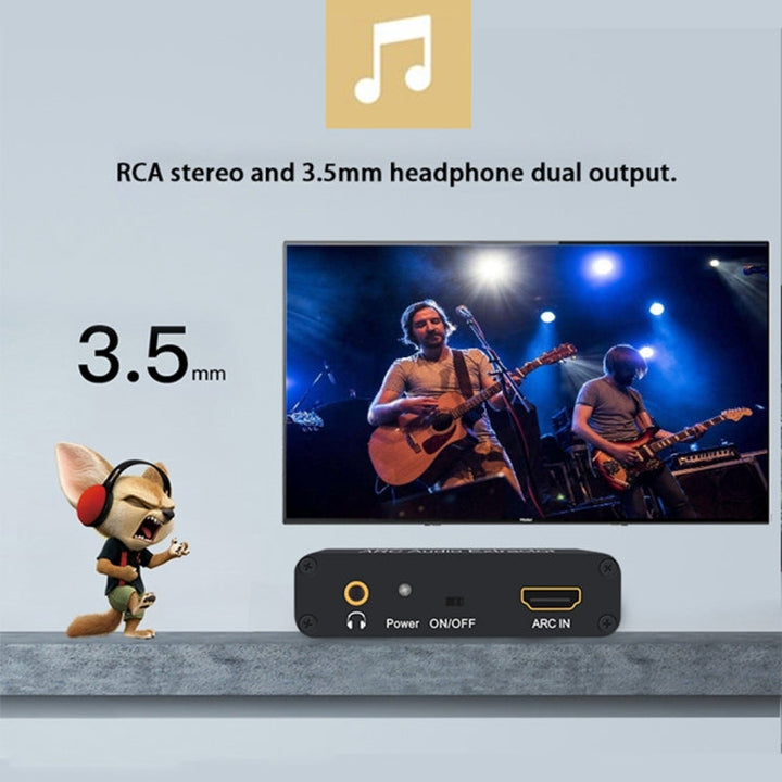 Stornfield | Audio Extractor ARC 192KHz HDMI ARC to SPDIF + Coaxial + L/R Audio Return Channel Converter Adapter