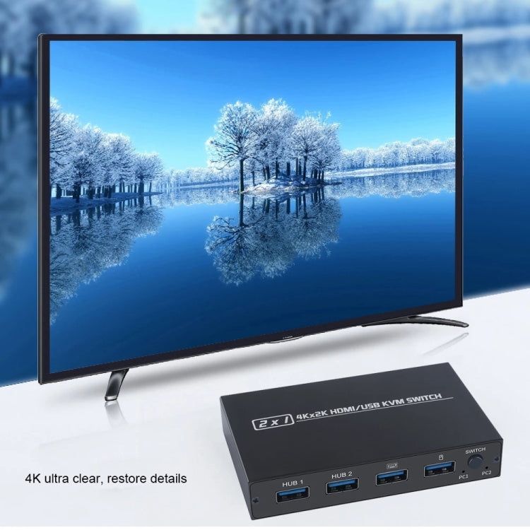 Stornfield | AM-KVM201CL 2x1 4Kx2K HDMI / USB / KVM Switch