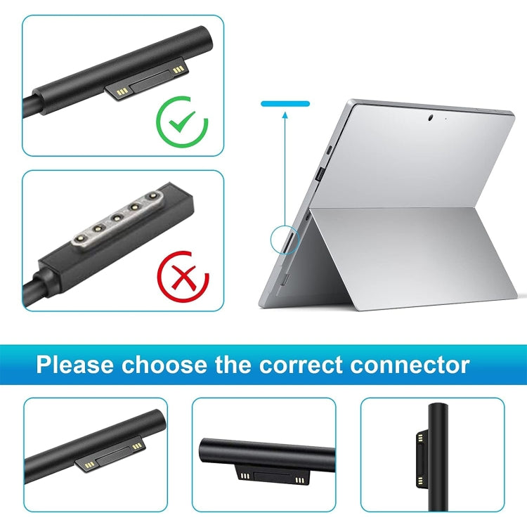 Stornfield | For Microsoft Surface Pro 7 / 7 Plus / 8 / 9 / X & Laptop 3 / 4 / 5 Laptop AC Adapter 65W (EU Plug)