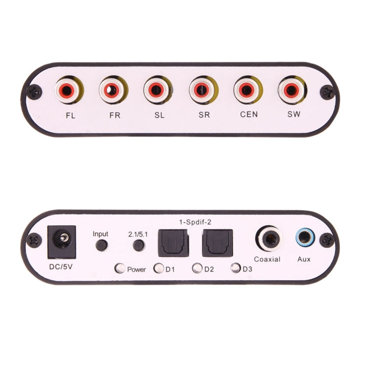 Stornfield | NEWKENG 51R DTS / AC3 to Analog 5.1 Audio / Stereo Audio Digital Audio Decoder Converter