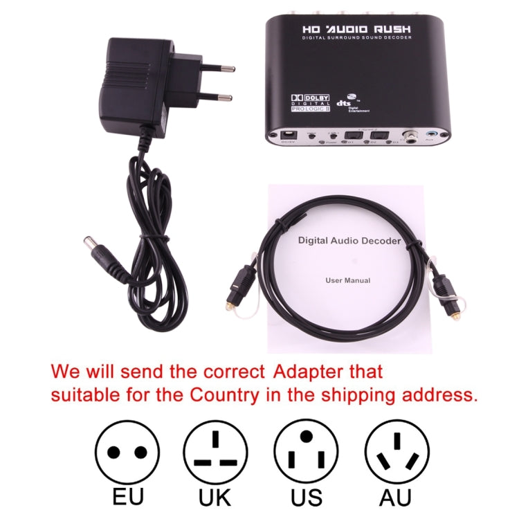Stornfield | NEWKENG 51R DTS / AC3 to Analog 5.1 Audio / Stereo Audio Digital Audio Decoder Converter