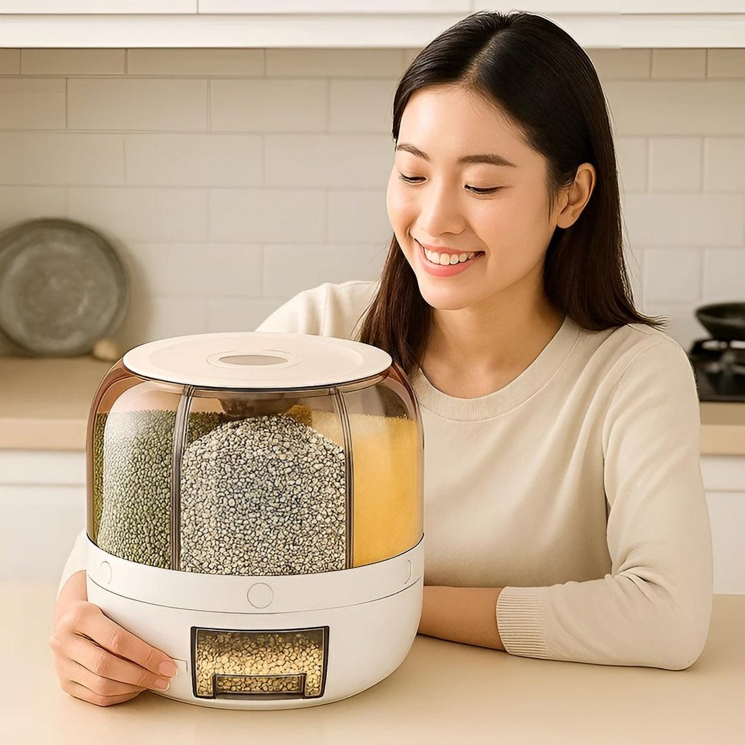 Grain Dispenser – Hygienic with Insect Protection | Practical for Kitchen & Storage | Stornfield