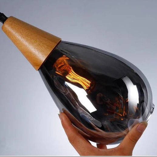 Vintage Teardrop Glass Pendant Ceiling Light for Dining Room | Stornfield