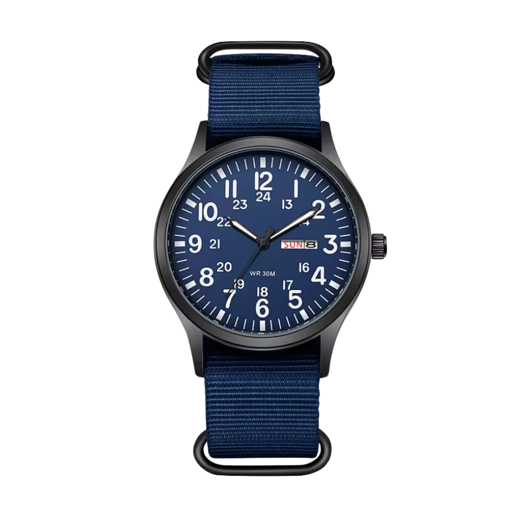 Stornfield | Men’s Rugged Outdoor Watch – Waterproof Military-Style Stainless Steel Timepiece
