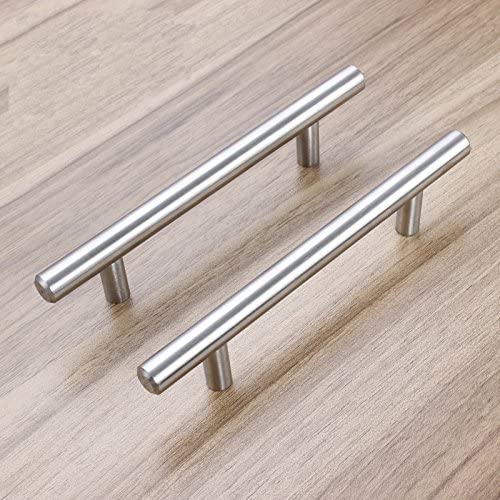 Stornfield | Brushed Nickel Stainless Steel Modern T-Bar Drawer Pulls