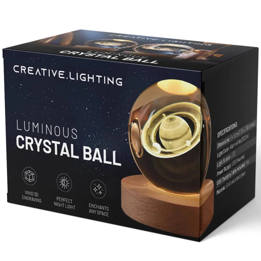 3D Engraved Crystal Sphere - Celestia | Stornfield