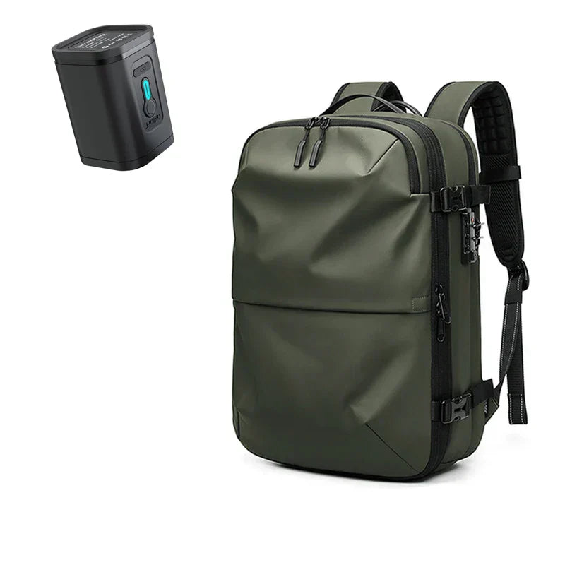 Packlite Slim – Waterproof compression backpack with USB connection for hand luggage | Stornfield