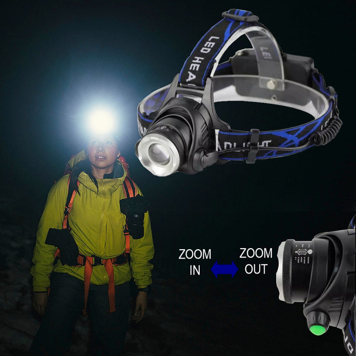 Headlamp 1800 Lumen with adjustable focus and zoom | Stornfield
