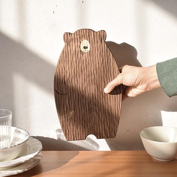 Papa Baby Mama Bear Wooden Serving Plate Cutting Board | Stornfield