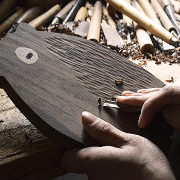 Papa Baby Mama Bear Wooden Serving Plate Cutting Board | Stornfield