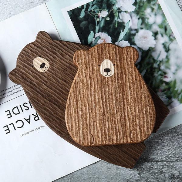 Papa Baby Mama Bear Wooden Serving Plate Cutting Board | Stornfield