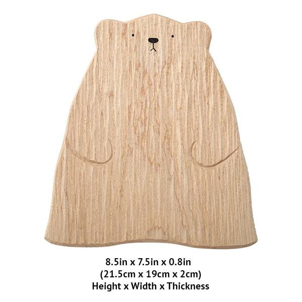 Papa Baby Mama Bear Wooden Serving Plate Cutting Board | Stornfield