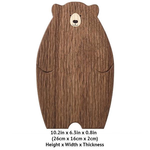 Papa Baby Mama Bear Wooden Serving Plate Cutting Board | Stornfield