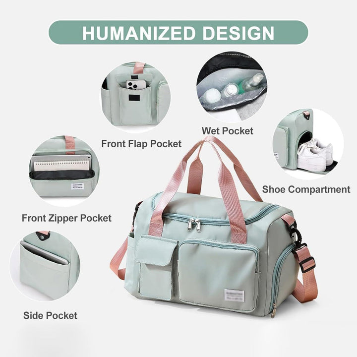 Stornfield | Traventix Travel Bag with Multiple Compartments | Waterproof & Lightweight | Sports, Fitness & Weekend Bag for Men & Women