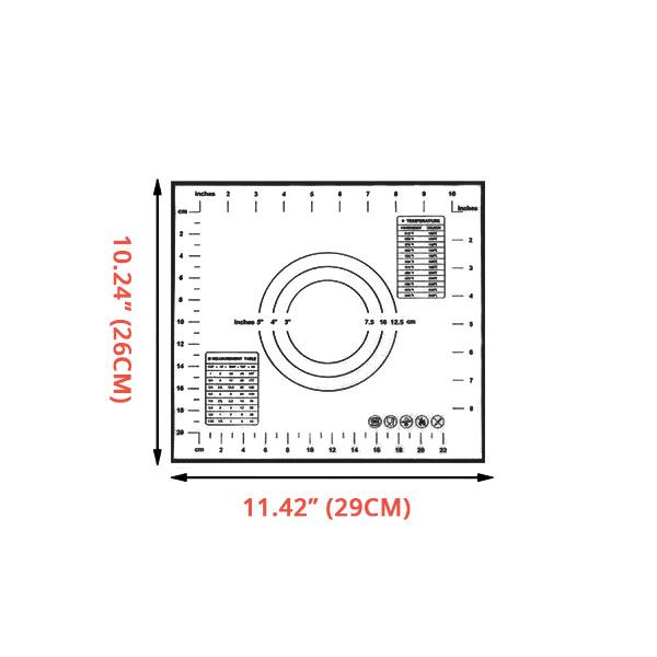Pastry Measurements Silicone Non-Stick Baking Mat | Stornfield