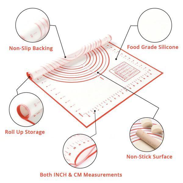 Pastry Measurements Silicone Non-Stick Baking Mat | Stornfield