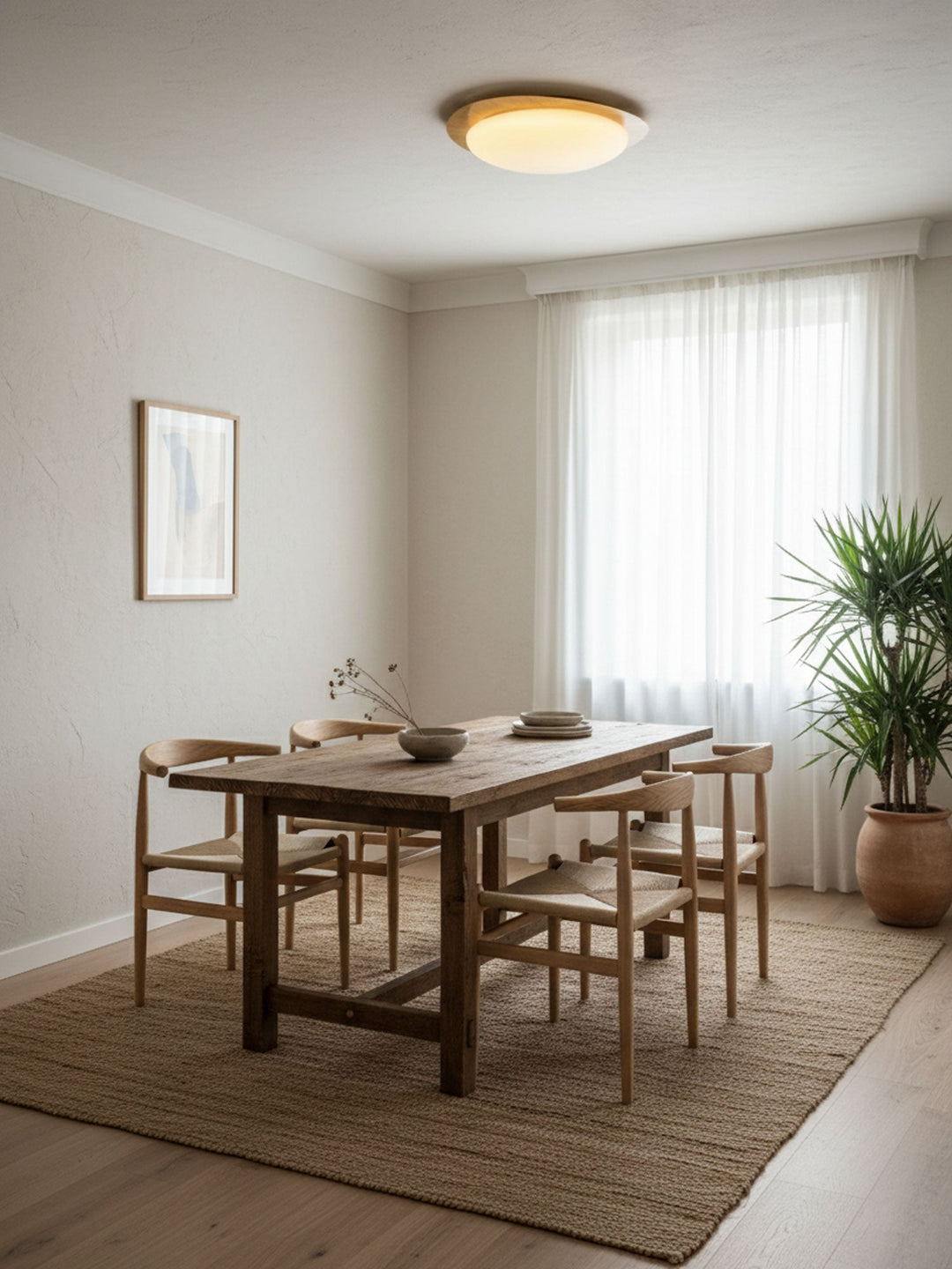 Flush Mount Pebble Metal Ceiling Light | Stornfield