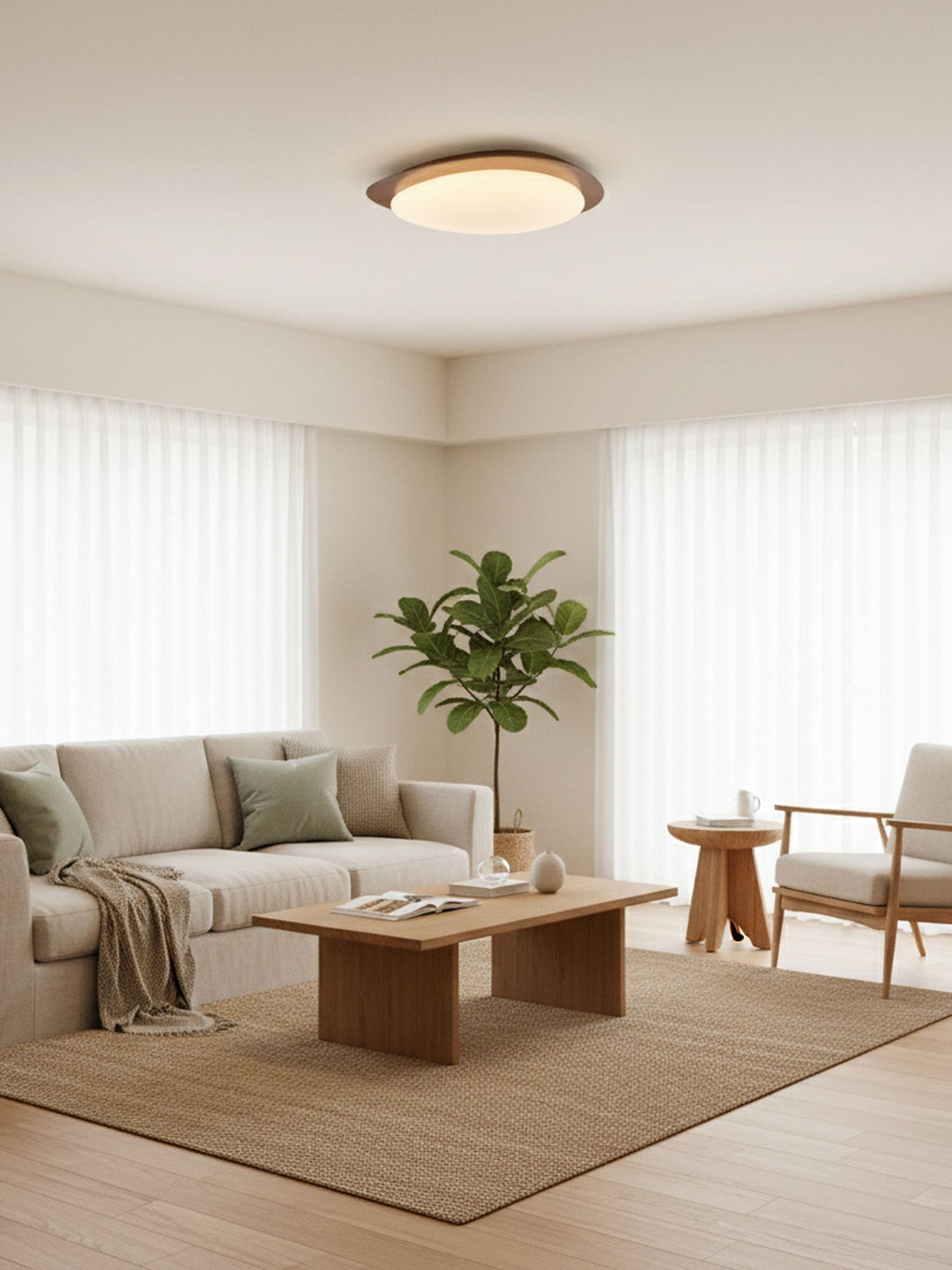 Flush Mount Pebble Metal Ceiling Light | Stornfield