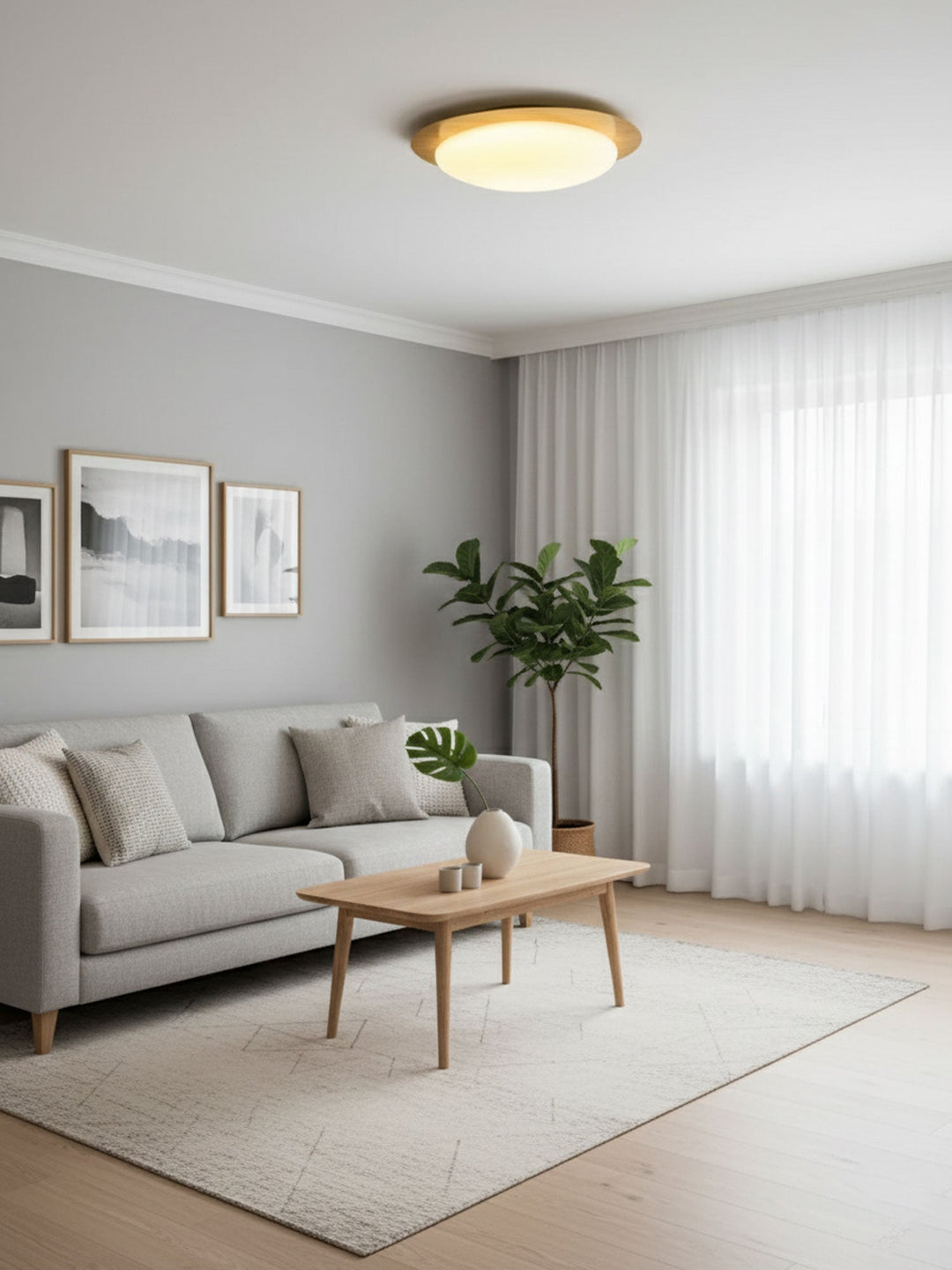 Flush Mount Pebble Metal Ceiling Light | Stornfield