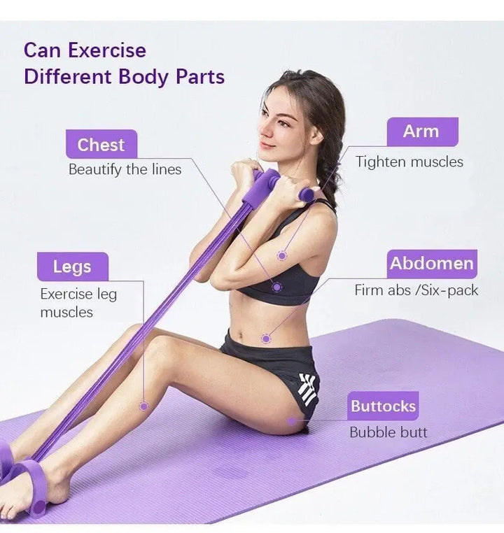 Stornfield | Pedal-Fitness band with ankle pull – Full body training anytime & anywhere