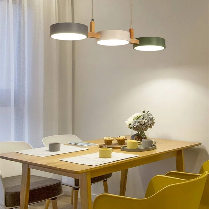 Nordic Multi-Light Cylinder Pendant Ceiling Light for Dining Room | Stornfield