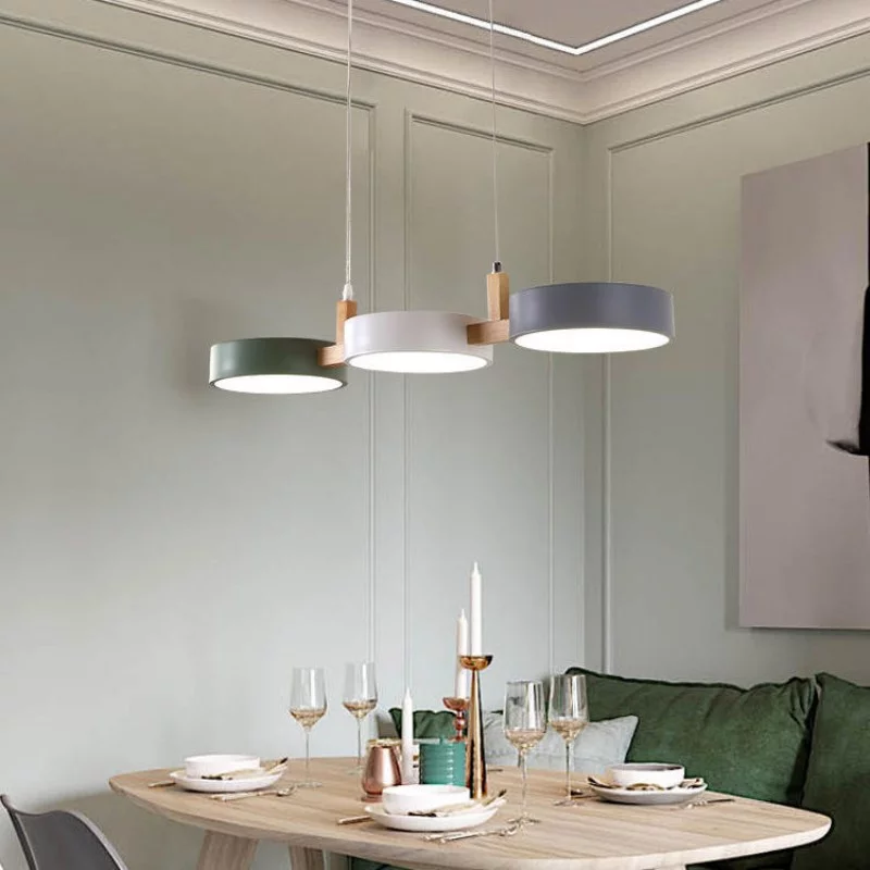 Nordic Multi-Light Cylinder Pendant Ceiling Light for Dining Room | Stornfield