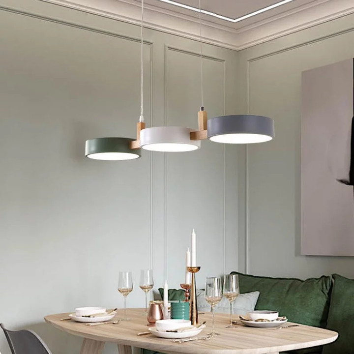 Nordic Multi-Light Cylinder Pendant Ceiling Light for Dining Room | Stornfield