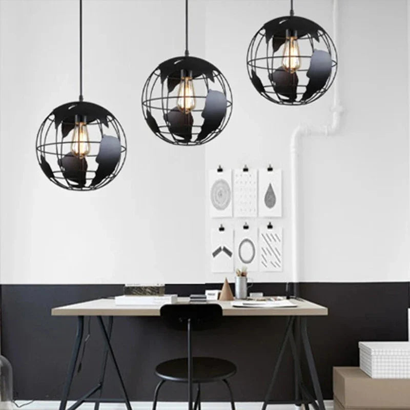 Kreative Erde Chandelier Pendant Light – Industrial Retro Design made of Metal | Stornfield