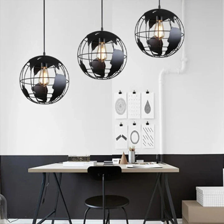 Kreative Erde Chandelier Pendant Light – Industrial Retro Design made of Metal | Stornfield