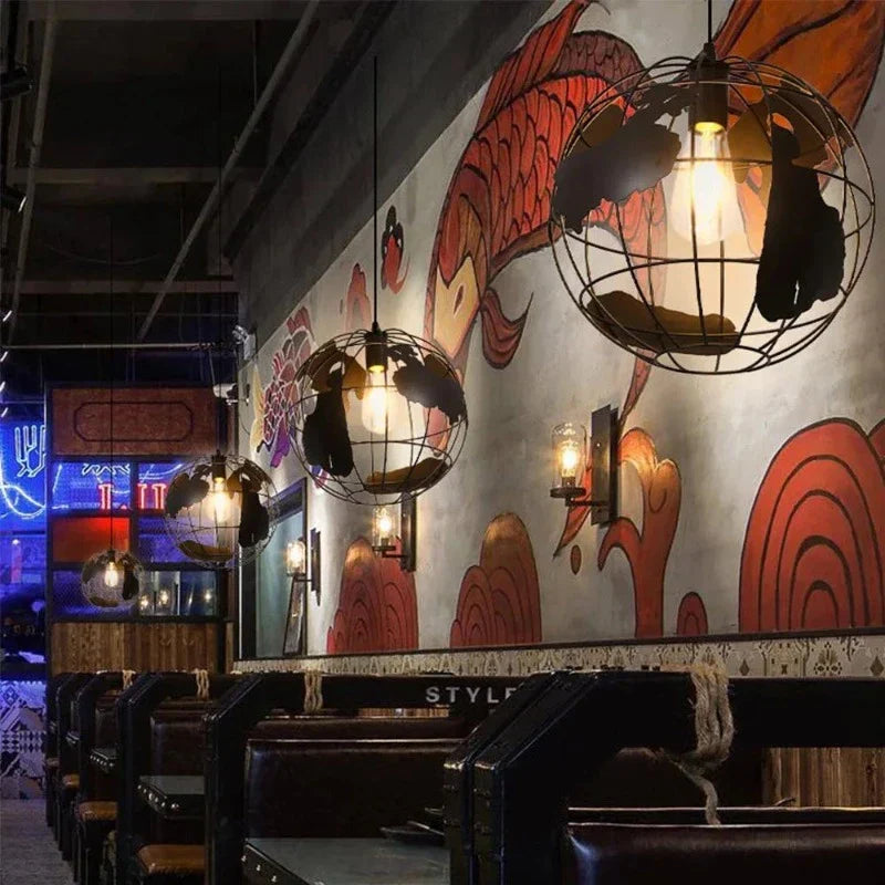 Kreative Erde Chandelier Pendant Light – Industrial Retro Design made of Metal | Stornfield