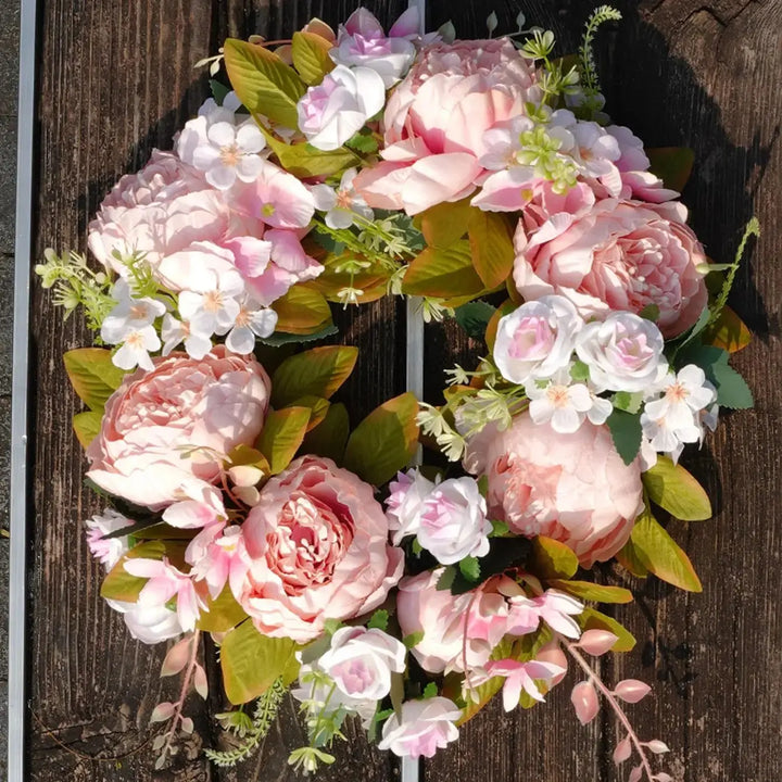 Stornfield | Artificial Wreath - AutumnBloom - Outdoor & Peonies - Cozy Autumn Decor