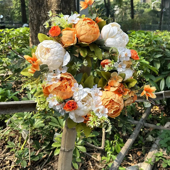 Stornfield | Artificial Wreath - AutumnBloom - Outdoor & Peonies - Cozy Autumn Decor