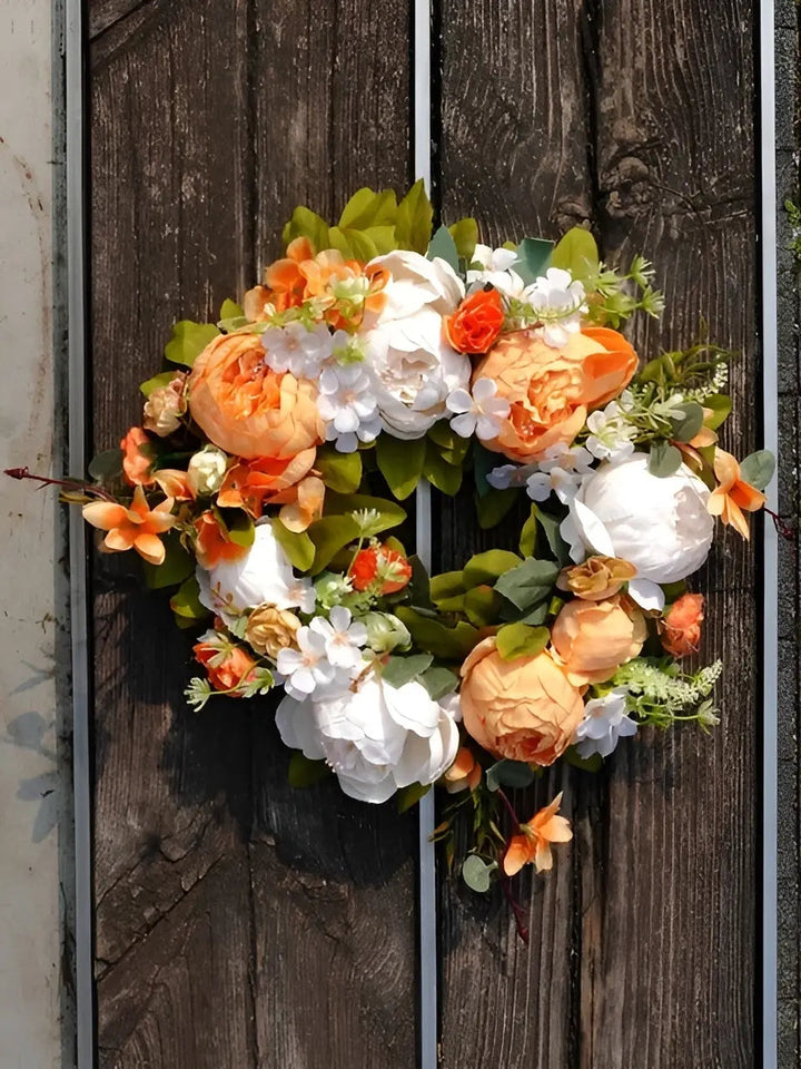 Stornfield | Artificial Wreath - AutumnBloom - Outdoor & Peonies - Cozy Autumn Decor
