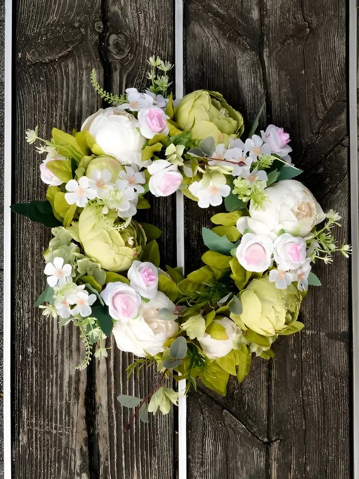 Stornfield | Artificial Wreath - AutumnBloom - Outdoor & Peonies - Cozy Autumn Decor