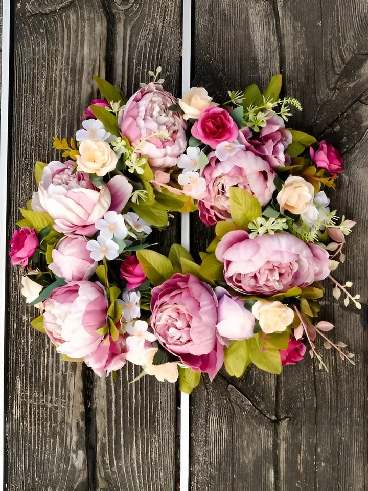 Stornfield | Artificial Wreath - AutumnBloom - Outdoor & Peonies - Cozy Autumn Decor