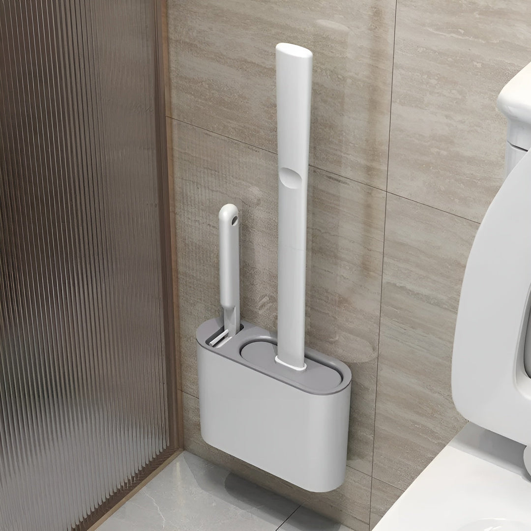 Silicone toilet brush with wall holder – Hygienic & DuraStornfielde | Perfect for bathroom & guest toilet | Stornfield