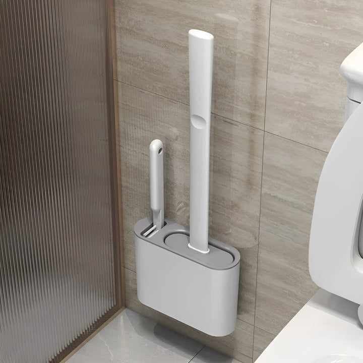 Silicone toilet brush with wall holder – Hygienic & DuraStornfielde | Perfect for bathroom & guest toilet | Stornfield