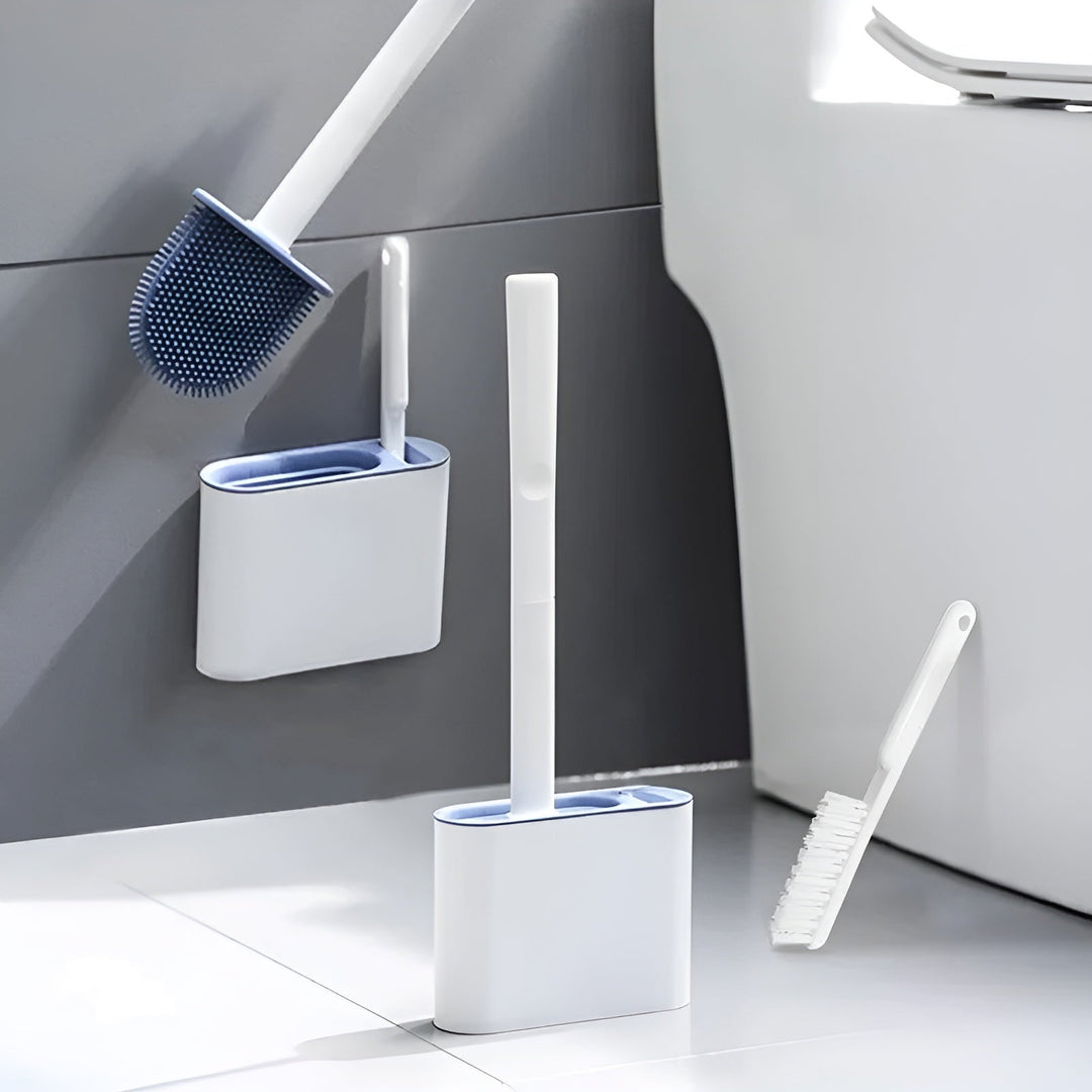 Silicone toilet brush with wall holder – Hygienic & DuraStornfielde | Perfect for bathroom & guest toilet | Stornfield