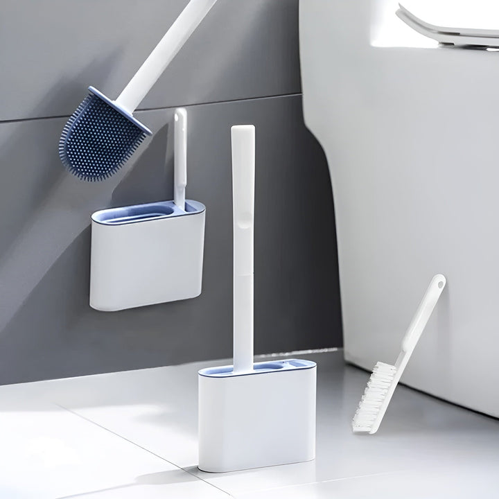 Silicone toilet brush with wall holder – Hygienic & DuraStornfielde | Perfect for bathroom & guest toilet | Stornfield